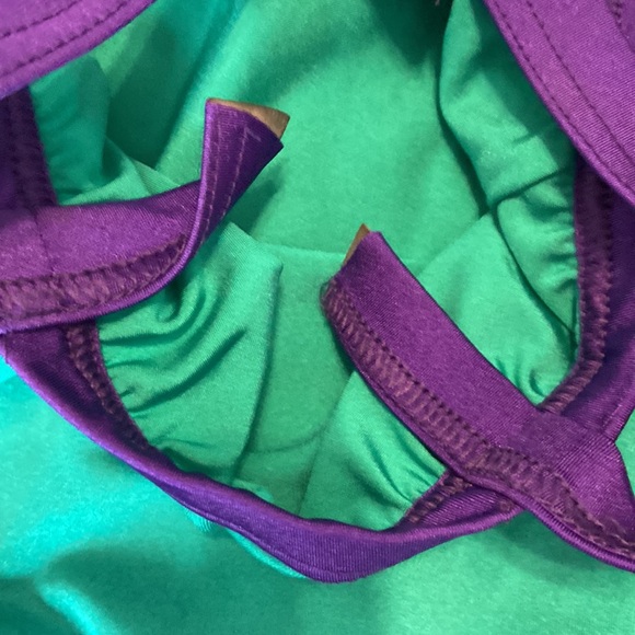 4 piece Weismann MC dance outfit💕little mermaid vibes💕 🧜🏼‍♀️ 💕 teal& purple - Picture 11 of 14